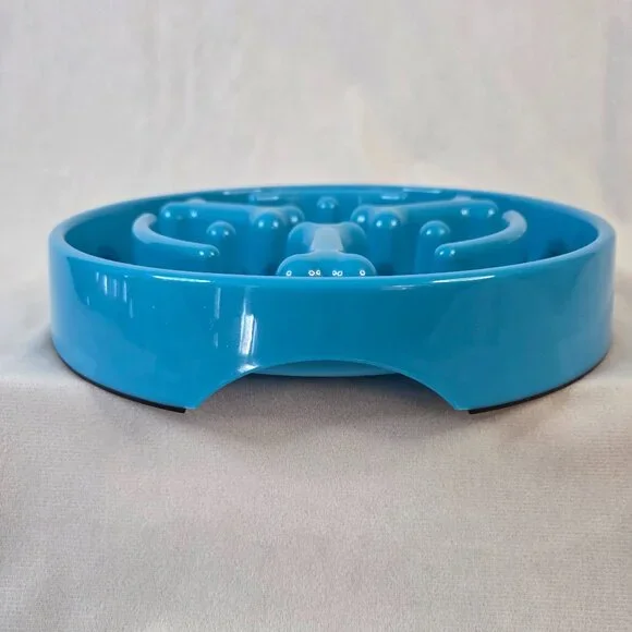 Frisco Bone Shaped Ridges Slow Feed Bowl - Picture 3 of 4